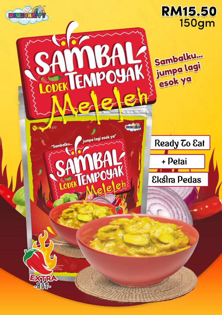 [ EXTRA HOT ] SAMBAL LODEK TEMPOYAK MELELEH