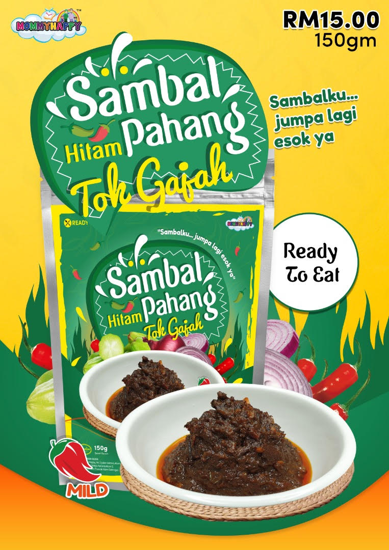 [ MILD ] SAMBAL HITAM PAHANG TOK GAJAH