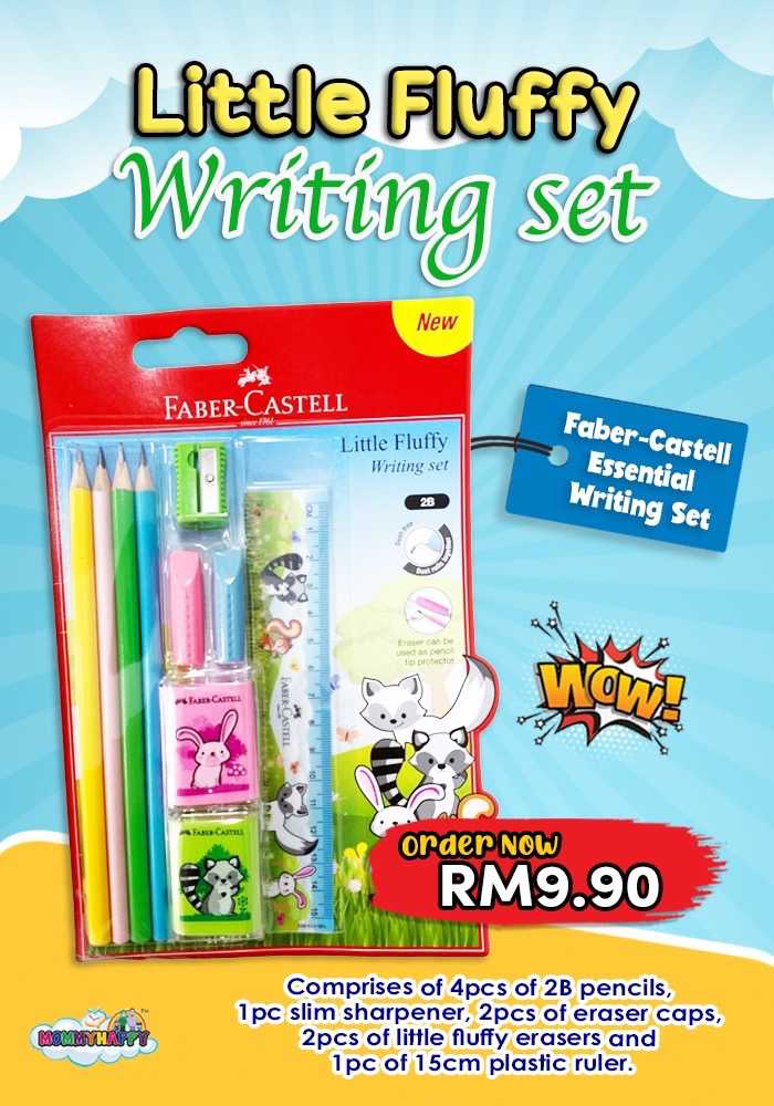 WRITING SET LITTLE FLUFFY